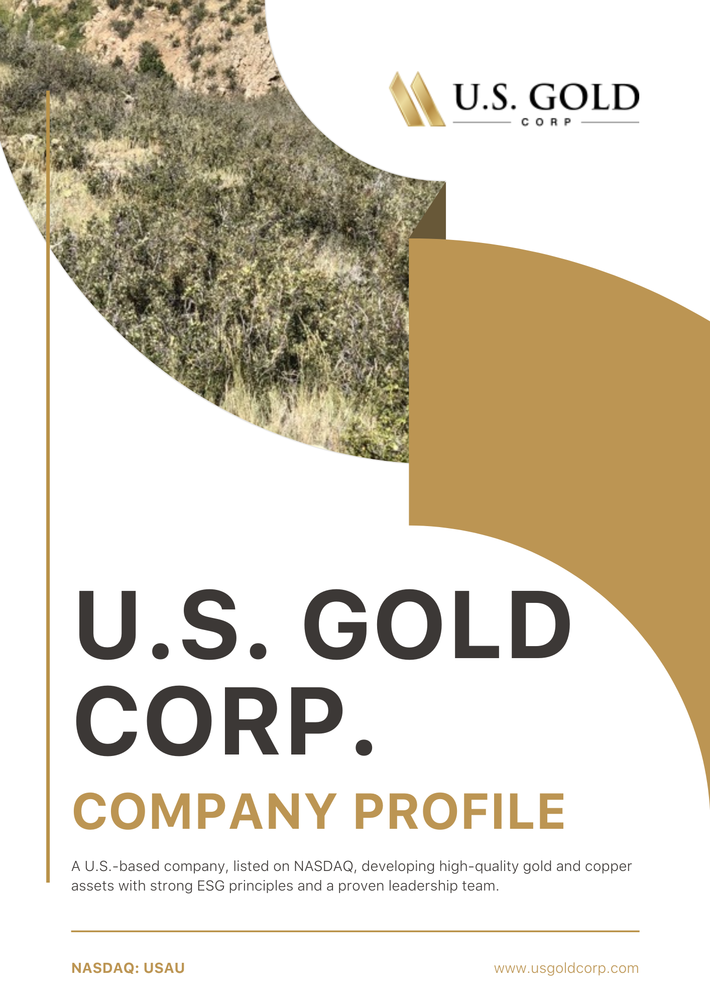 U.S. GOLD CORP.